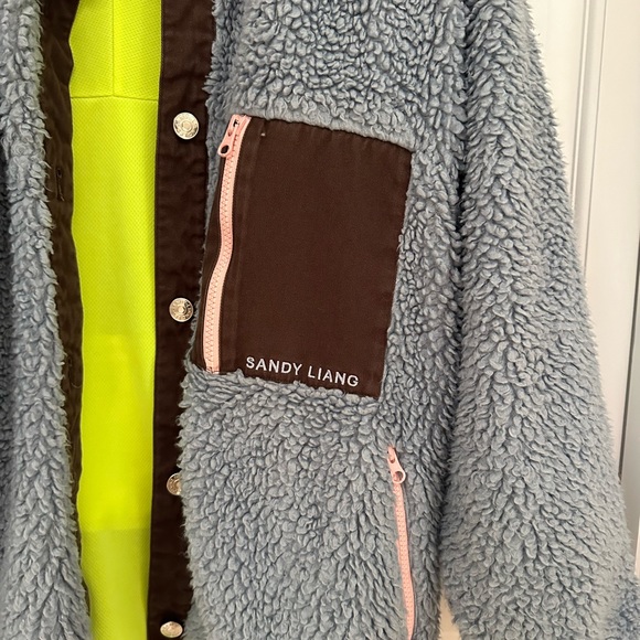 Sandy Liang Blue Fleece Jacket - Picture 9 of 16